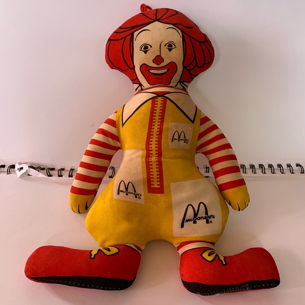 Vintage Ronald McDonald plush doll